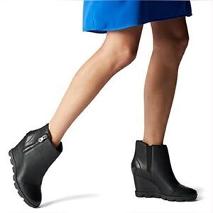 Sorel Women’s Joan Uptown Waterproof Zip Wedge Bootie size 9.5